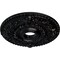 Ekena Millwork Rose Ceiling Medallion (Fits Canopies up to 7 1/4"), 18"OD x 3 1/2"ID x 1 1/2"P, Jet Black CM18ROBLF - alternate 4